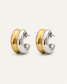 Duet Luxe Two-Tone Sculpted Hoop Earrings