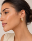 Ivory Élan 18K Gold-Plated Sculpted Hoop Earrings