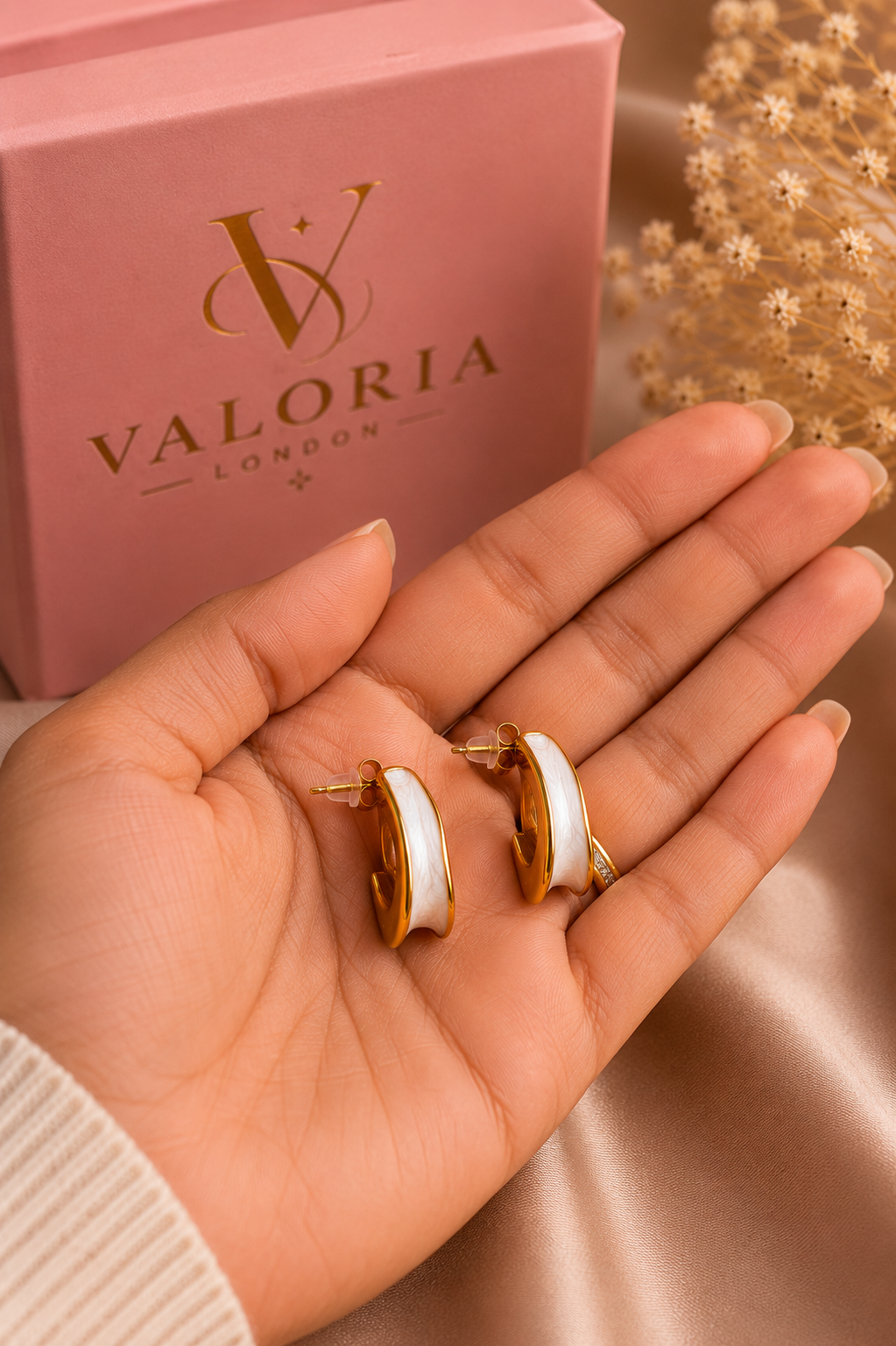 Ivory Élan 18K Gold-Plated Sculpted Hoop Earrings