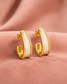 Ivory Élan 18K Gold-Plated Sculpted Hoop Earrings