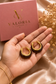 Mocha Halo 18K Gold-Plated Statement Hoop Earrings