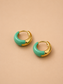Sage Arc 18K Gold-Plated Huggie Hoop Earrings