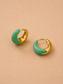 Sage Arc 18K Gold-Plated Huggie Hoop Earrings