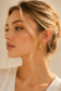 Sculpted Gold Hoop Earrings
