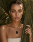 Midnight Onyx Toggle Pendant Necklace
