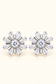 Celeste Crystal Sunburst Earrings with sparkling baguette-cut crystals