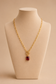 Ruby Radiance Toggle Necklace