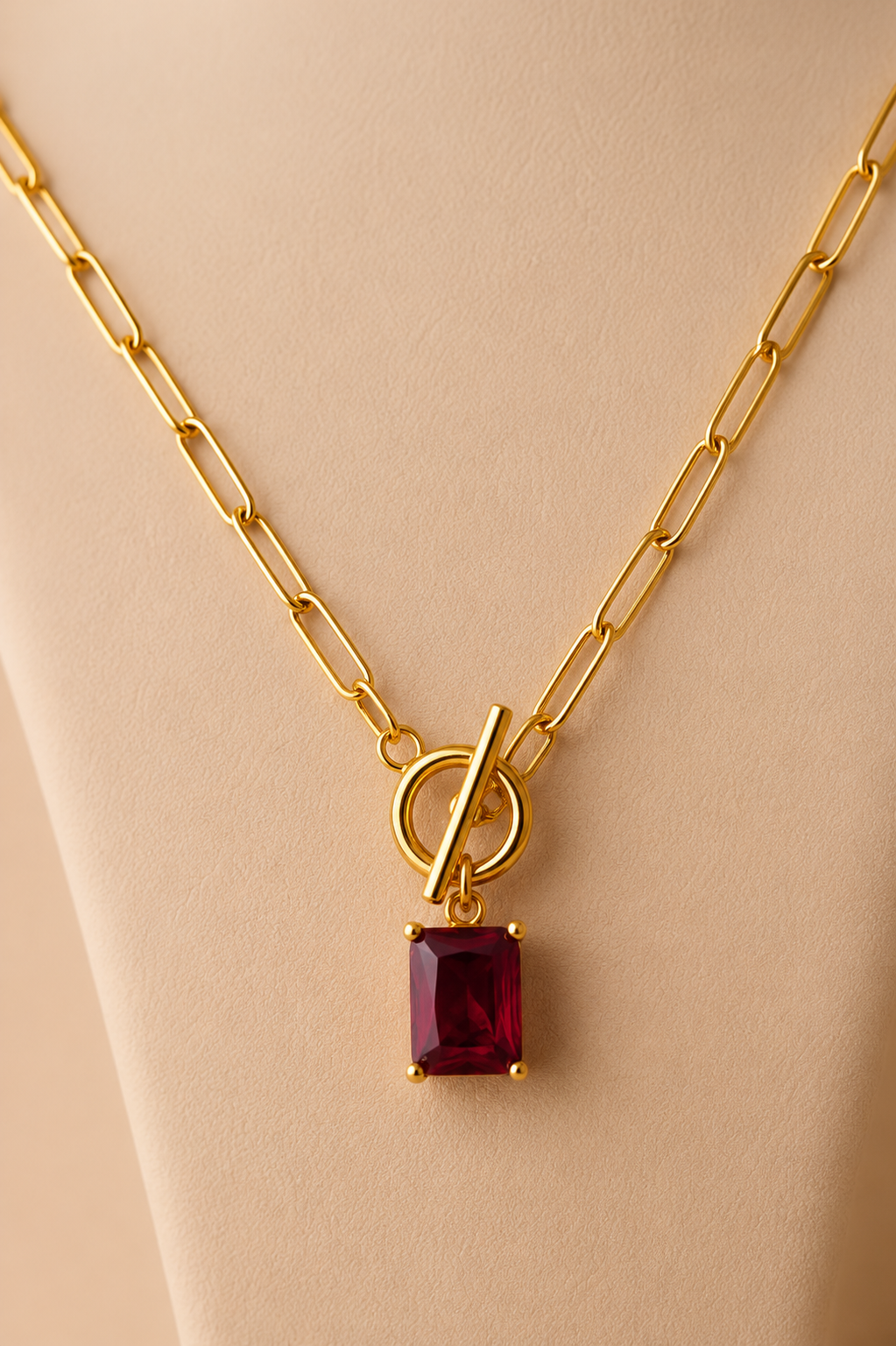 Purple Radiance Toggle Necklace
